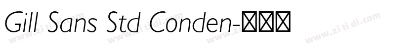 Gill Sans Std Conden字体转换